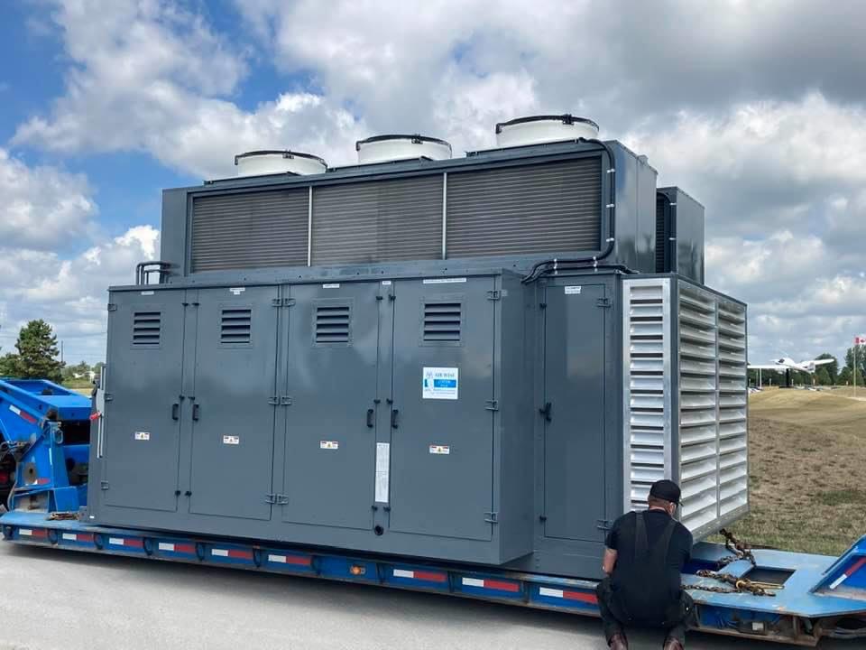 Diamond Aircraft 100‑Ton HVAC Unit | KRR Inc. Stratford